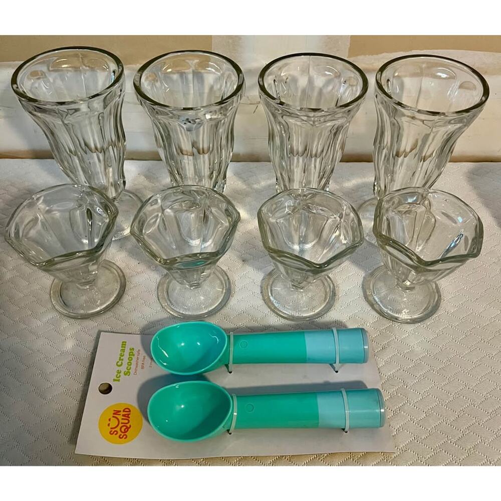 Ice Cream Glassware and Scoops